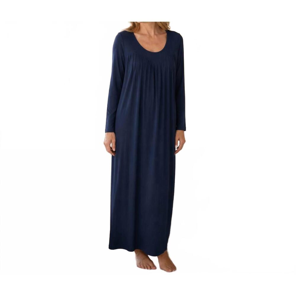 NEW SOFTIES drirelease maxi nightgown in navy
